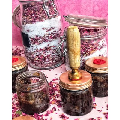 GHOTARAM Himlayan Gulkand Organic, Rose Petal Jam, Quality Product, NO RAW Sugar, ENRICHED with All Natural Calcium & Vitamin D-150gm