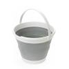 SAMMART Collapsible Bucket (10L, White/Grey) view 1