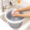 SAMMART Collapsible Bucket (10L, White/Grey) view 3