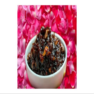 GHOTARAM Bees Suncooked Rose Gulkand with Honey and Elaichi Pure Natural, Rich Damask Rose Petals, Mishri, Honey & Khand, No Refined Sugar,No Adulteration-300g(150g*2Pac)