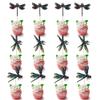 12PCS Dragonfly Cupcake Toppers Insect themed cake decorationBaby bath cake decorations, summer garden decorations, for boys and girls birthday party decoration supplies view 2