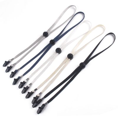 5 Pieces Adjustable Hat Strap Clips Windproof Anti-Loss Cap Strap Clips Hat Chin Cord for Travel, Golfing, Fishing Light Gray