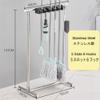 Broom And Mop Holder Put Wet Mops Movable Floor-Mounted Mop Rack Floor Standing Cleaning Tool Cart Storage,Cleaning Supplies Organizer,5 Slots 6 Hooks,for Garden,Garage,Schools,Factories,Hotels ( Size view 2