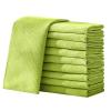 10 Pcs 40X50 Fish Scale Microfiber Cleaning Cloths- Polishing Cleaning Wipes Rag Super Water Absorbable Towels (Color : Green) view 1