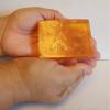 Orange Handmade Soap with Honey base natural orange juice & orange Zest view 2