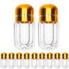 20pcs Transparent Capsule Storage Bottles Lightweight Pill Containers Leak Design for Travel and Daily Medication Use view 1