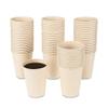 100Disposable Coffee Cups Paper Cups, Natural Eco-Friendly Bamboo Fiber Cups Brown Hot Cups Hot Tea hot Drink Water cups view 1