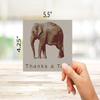 Small World Greetings Thanks A Ton Elephant Thank You Cards 12 Count - Blank Inside with Envelopes - A2 Size (5.5x4.25) view 3