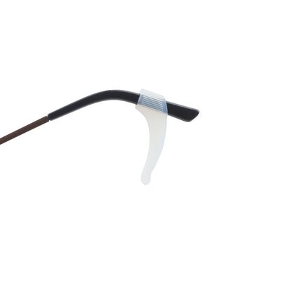 YI DUN Anti-slip Glasses Ear Grip Silicone Eyeglassess Ear Clips Hook Soft Eyewear Retainers Near-ssighted Glasses Sports Glasses (White small 4 pairs)
