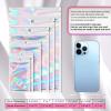 100 Pack Mylar Bags with Clear Window Holographic Smell proof Bag for Small Bussiness Resealable Zipper Sealable Pouch Bags Sample, Food,Jewelry,Lipgloss,Soap,Electronic With Color Labels(3x4 Inch) view 3