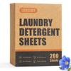 Laundry Detergent Sheets - 200 Loads Fresh Linen Scent Washing Strips, Compact Lightweight Liquidless Eco-Friendly Hypoallergenic Portable Soap for Save Space and Travel view 1