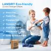 Laundry Detergent Sheets - 200 Loads Fresh Linen Scent Washing Strips, Compact Lightweight Liquidless Eco-Friendly Hypoallergenic Portable Soap for Save Space and Travel view 2