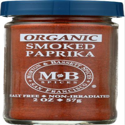 Morton & Bassett Organic Smoked Paprika, Salt Free, No Preservatives, 2 Ounces (Pack Of 3)