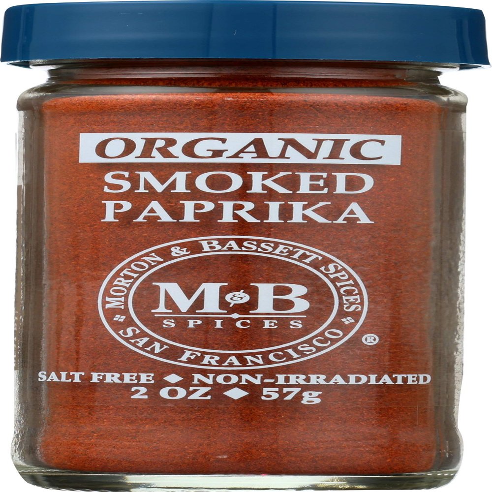 Morton & Bassett Organic Smoked Paprika, Salt Free, No Preservatives, 2 Ounces (Pack Of 3)