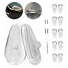 Eazean Replacement Nose Pads for Oakley Eyeglasses/Sunglasses, 5 Pairs Clear Silicone Nose Pieces Guards Come with Screws and Screwdrivers view 1