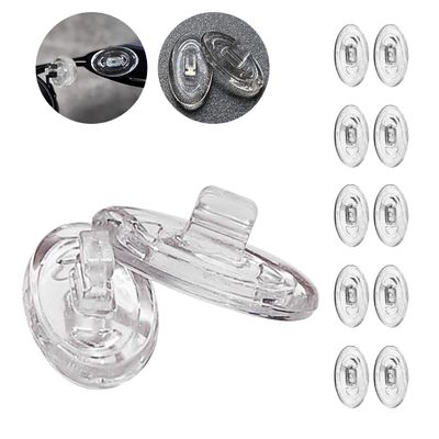 Eazean Replacement Nose Pads for Oakley Eyeglasses/Sunglasses, 5 Pairs Clear Silicone Nose Pieces Guards