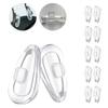 Eazean Replacement Nose Pads for Oakley Eyeglasses/Sunglasses, 5 Pairs Clear Silicone Nose Pieces Guards view 1