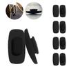 Eazean 4 Pairs Replacement Nose Pads Push-in Silicone Nose Pieces Guards for Glasses Eyeglasses Sunglasses, Black Rectangle view 1