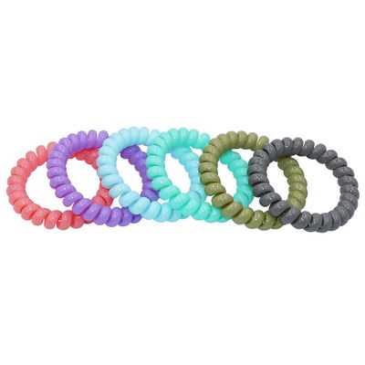 MaberryTech Direct Sensory Chew Bracelet for kids, 6 Pack Stretchy Coil Bracelets Fidget Toys for Boys Girls with Autism ADHD Anxiety, Sensory Chew Toys for Autistic Children