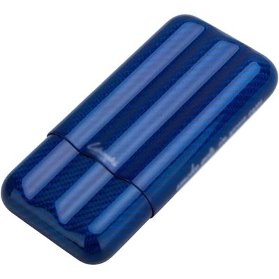 OLOTU Cigar Box Portable and Lightweight Cigar Box, Carbon Fiber Cigar Holder, 3-Finger Travel Cigar Tube, Cigar Humidor for 3 Cigars Airtight