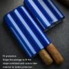 OLOTU Cigar Box Portable and Lightweight Cigar Box, Carbon Fiber Cigar Holder, 3-Finger Travel Cigar Tube, Cigar Humidor for 3 Cigars Airtight view 4