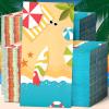 Spiareal 200 Pcs Summer Beach Napkins Disposable Hawaiian Paper Party Decorative Dinner Guest Hand Towels for Vacation Summer beach Wedding Party Bridal Supplies view 1