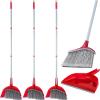 3 Pcs Broom and Dustpan Set 54 Inch Indoor Broom with Dust Pan Combo Set for Home Angle Broom and Dust Pan Kitchen Broom for Floor Cleaning view 1