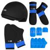 SuzziPad Ice Pack Stress Relief Cap & Cooling Socks & Cold Gloves for Chemotherapy, Comfort Items for Chemo Patients, Smoothe discomfort for feet, Head and Hand, S/M view 1