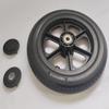 wheelchair 12 inch rear wheel.12 1/2 x 2 1/4 Replacement Wheels Solid Urethane Foam Tire.wheelchair and Transport Wheelchair and Heavy Duty Transport Wheelchair Replacement Parts, (1Ea,Black) view 1