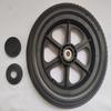 wheelchair 12 inch rear wheel.12 1/2 x 2 1/4 Replacement Wheels Solid Urethane Foam Tire.wheelchair and Transport Wheelchair and Heavy Duty Transport Wheelchair Replacement Parts, (1Ea,Black) view 2