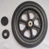 wheelchair 12 inch rear wheel.12 1/2 x 2 1/4 Replacement Wheels Solid Urethane Foam Tire.wheelchair and Transport Wheelchair and Heavy Duty Transport Wheelchair Replacement Parts, (1Ea,Black) view 3
