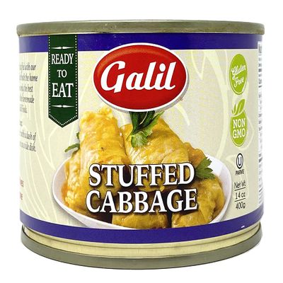 Galil Stuffed Cabbage  14 Ounce  Ready to Eat Stuffed Cabbage, Non-GMO, Gluten-Free, Vegan, Kosher Parve  Stuffed Cabbage with Rice