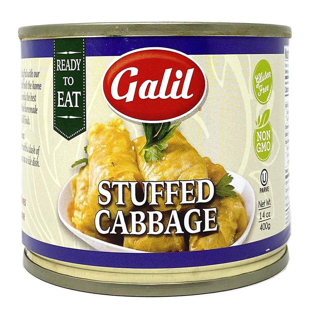 Galil Stuffed Cabbage  14 Ounce  Ready to Eat Stuffed Cabbage, Non-GMO, Gluten-Free, Vegan, Kosher Parve  Stuffed Cabbage with Rice