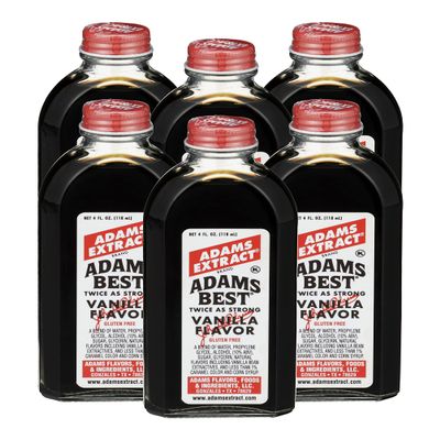 Adams Best Extract (Vanilla, 4 fl oz (Pack of 6))