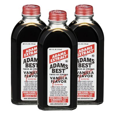 Adams Best Extract (Vanilla, 4 fl oz (Pack of 3))