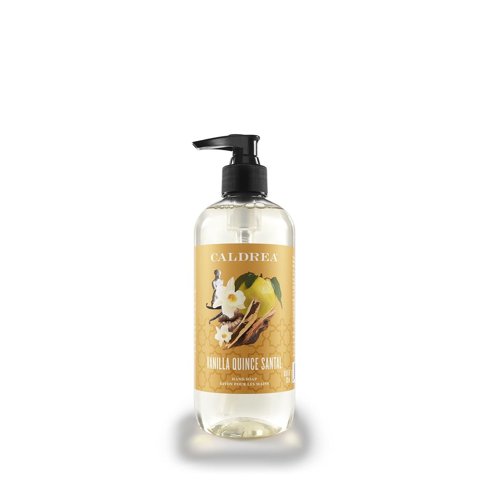 Caldrea Hand Wash Soap, Aloe Vera Gel, Olive Oil And Essential Oils To Cleanse And Condition, Vanilla Quince Santal scent, 10.8 Oz