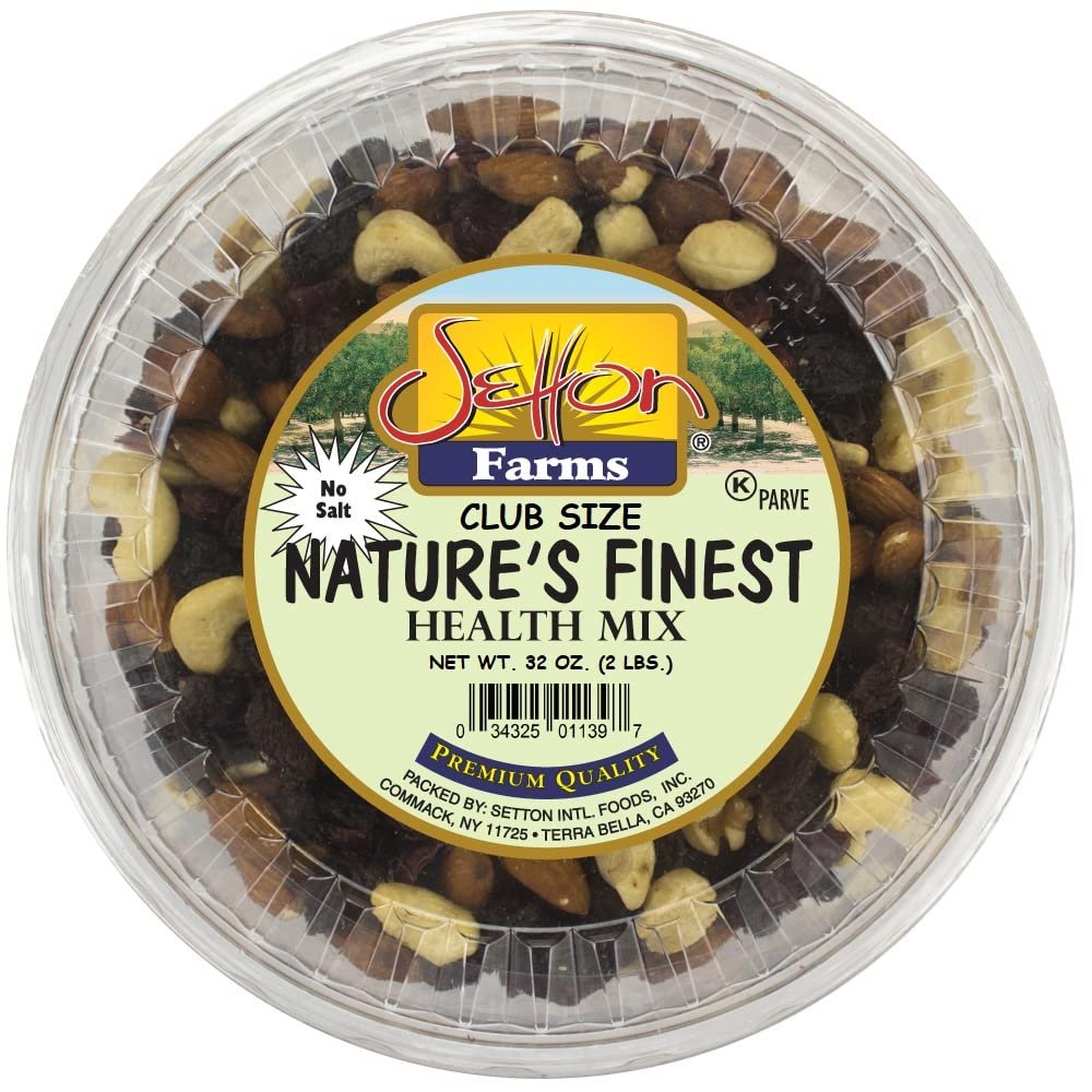 Nature's Finest Health Mix | Premium Quality | Bulk Value Size 32 oz. (With Almonds, Cranberries, Raisins, Cashews, Walnuts and Filberts) (2 Lb.)