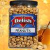 Honey Roasted Peanuts by It's Delish, 36 Oz Reusable Jumbo Container | Gourmet Peanut Nuts in Honey Sugar Coating, Sweet & Heart Healthy Salted Nut, Kids Snack - Non-Dairy, Kosher Parve view 3