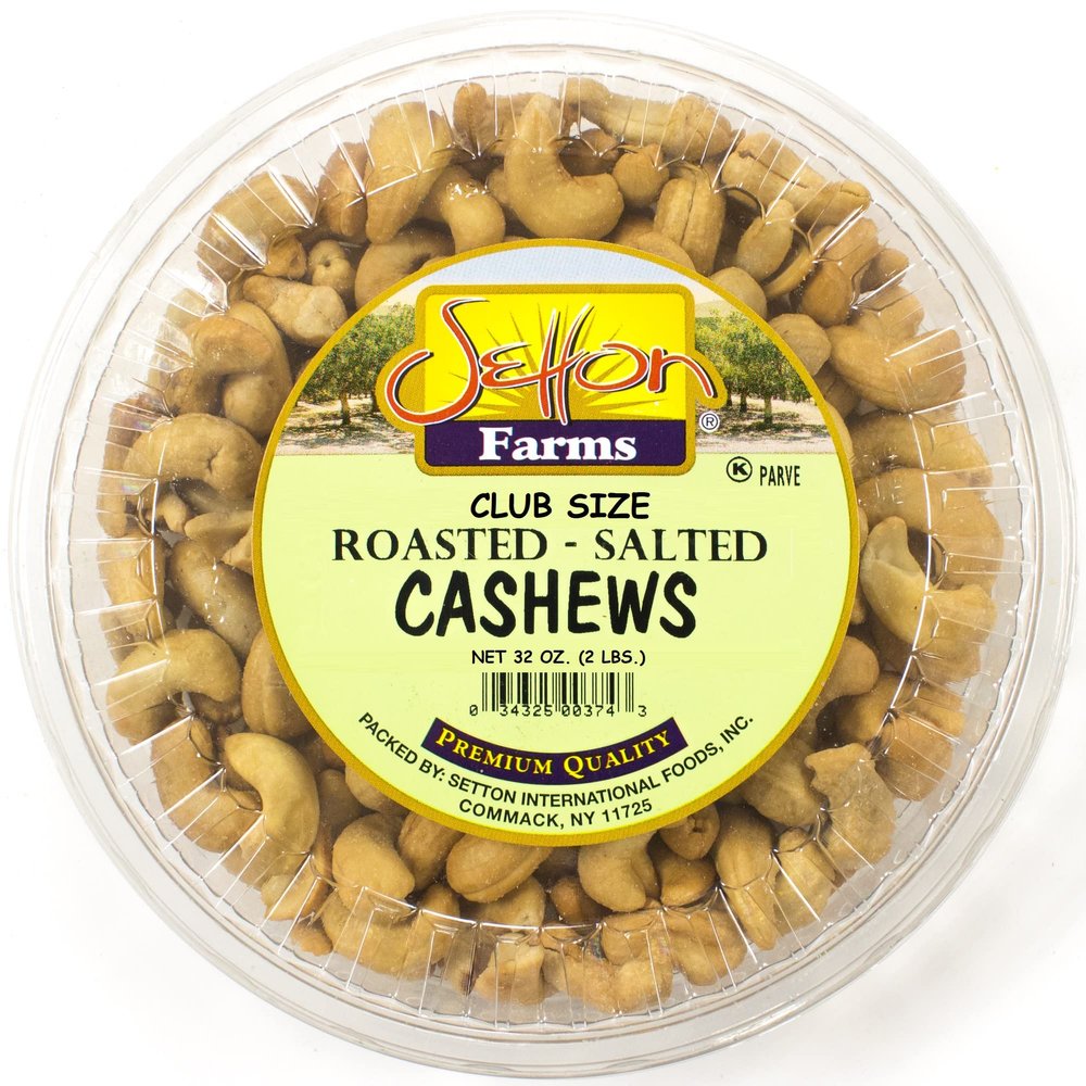 Cashews Roasted Salted | Non-GMO | Premium Quality | Bulk Value Size 32 Oz. (2 Lb.)