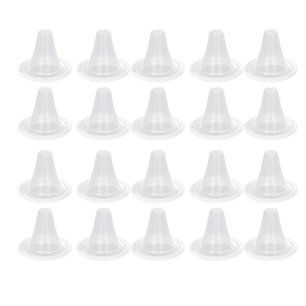 20 Count Disposable Ear Thermometer Probe Covers - Transparent Refill Pack