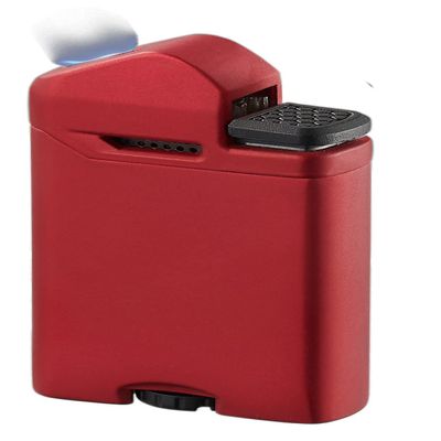 Visol Axis Torch Flat Flame Refillable Gas Butane Lighter, Fuel Window and Windproof Adjustable Flame (Shipped Without Butane)