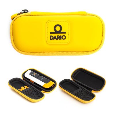 DARIO Diabetes Travel Case Bag For Glucose Monitor Kit & Other Diabetic Supplies (Small, Yellow)