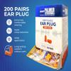 ATERET Earplugs 200 Pairs I 32db Noise Cancelling Soft Disposable Ear Plugs I Safety Hearing Protection for Travel Concert Hunting Shooting Range Work Construction view 2
