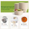 32 Ounce Large Paper Bowls Disposable Soup Bowl Disposable Heavy Duty Compostable Bowls, Eco-friendly Sugarcane and Bamboo Bagasse Biodegradable Bowl for Soup, Salad, Dessert, Ice Cream [100 Pack] view 4