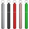 Aluminum Metal Storage Tube Container (5 Packs)Urekt Cute Small Pill Box Case Waterproof Joint Holder Fit in Pocket Purse Portable for Travel and Outdoors view 1