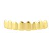 8 Upper Teeth and 8 Lower Teeth Plated 18K Gold Braces, 8 Gold Upper Teeth view 1
