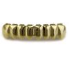 Braces Upper 8 Lower 8 Men and Women 18k Gold-Plated Upper Teeth Lower Teeth, Gold dentures, Gold Eight-Tooth Lower Teeth (Real Gold Plating) view 1