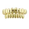 Braces Upper 8 Lower 8 Men and Women 18k Gold-Plated Upper Teeth Lower Teeth, Gold dentures, Gold Eight-Tooth Lower Teeth (Real Gold Plating) view 2