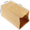 10 pcs Brown Kraft Paper Bags Party Wedding Favors Small Gift Bread Food Bags Flat Merchandise Bags Useful and Fashion view 3