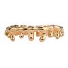10 Tooth Drops 18K Real Gold Braces Personalized Trend Customization, Rose Gold view 1